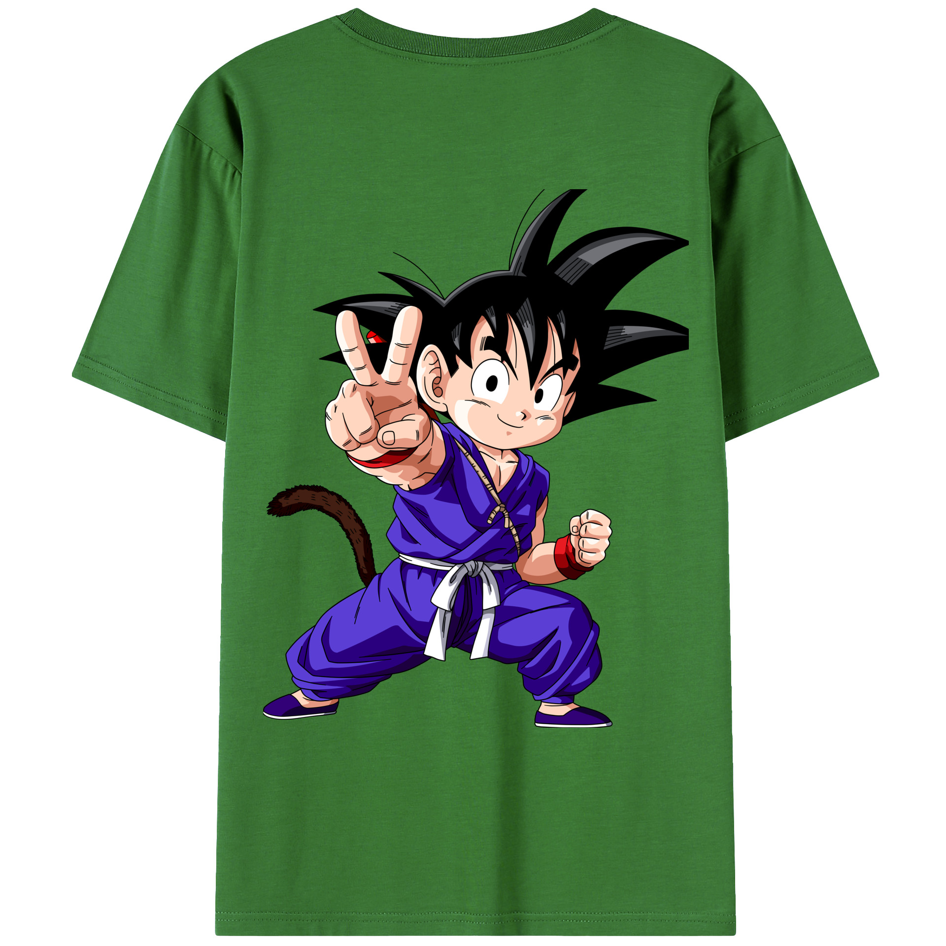（画像用） ドラゴンボール 孫悟空（そん ごくう）Son Goku カカロット DRAGON BALL Kakarotto レディース半袖Tシャツ(バックプリント)
